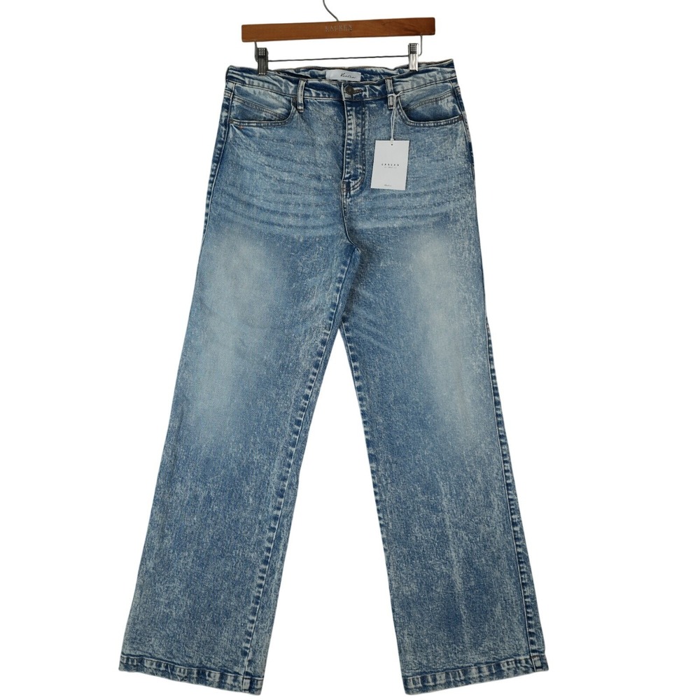 KanCan Jeans Womens 13/30 Ultra High Rise 90's Flare‎ Wide Leg Acid Wash KC7889M